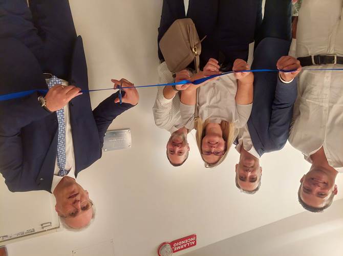 Il presidente Mucchi inaugura l'archivio storico
