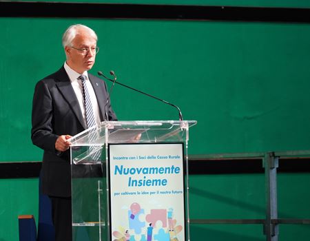 Il Presidente della Cassa Rurale Valsugana e Tesino Arnaldo Dandrea