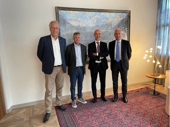 Da sin Silvio Mucchi, Mauro Mendini, Paolo Segnana, Massimo Pinamonti