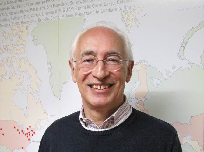Luciano Imperadori negli uffici della Federazione