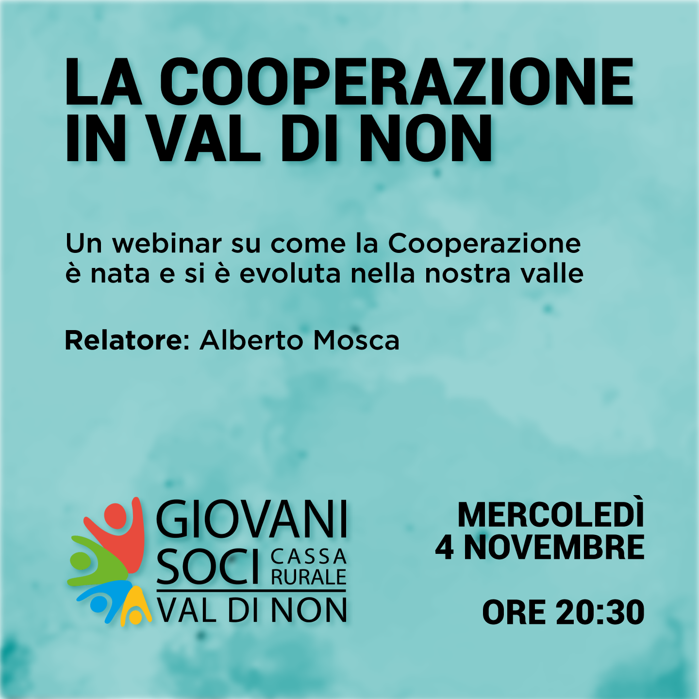 La cooperazione in Val di Non Appuntamento: mercoledì 4 novembre alle ore 20.30