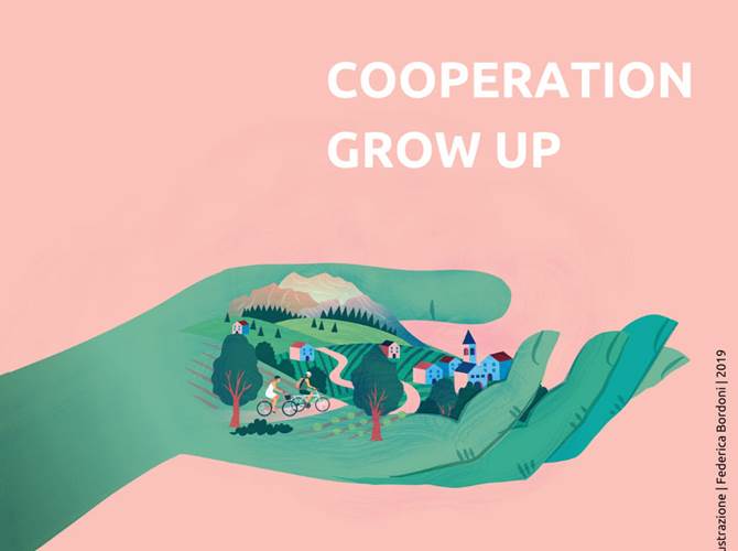 Cooperation Grow Up Cooperation Grow Up è il contest, lanciato da Trentino Social Tank e Impact Hub Trentino, che nasce per promuovere nuova imprenditoria di tipo cooperativo nei territori periferici del Trentino.