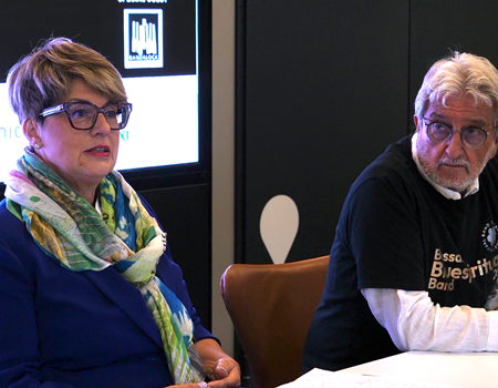 Da sinisra Claudia Morelli e Cristoforo Lo Giudice
