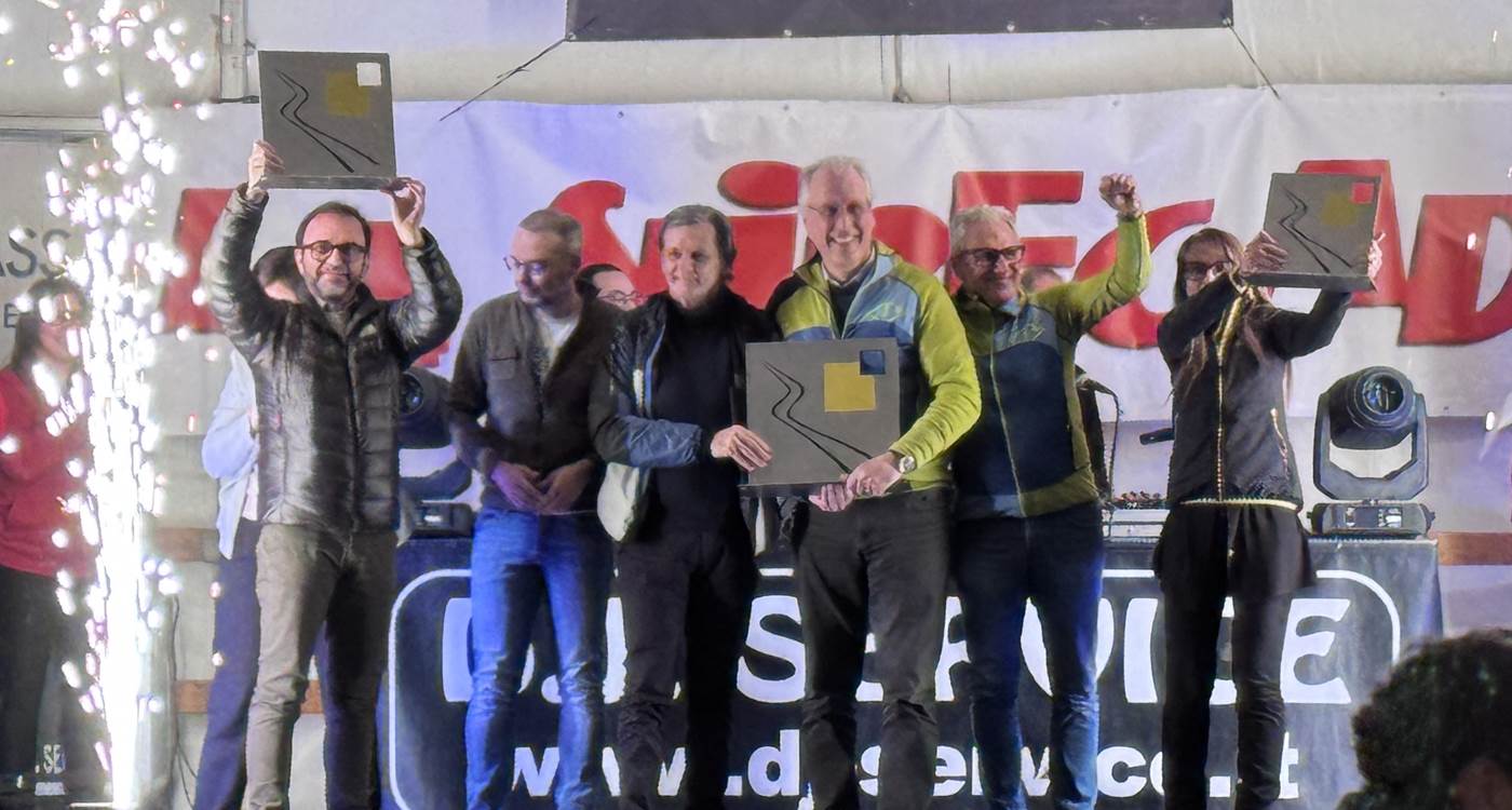Il podio finale della 42esima Slipegada