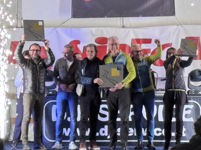 Il podio finale della 42esima Slipegada