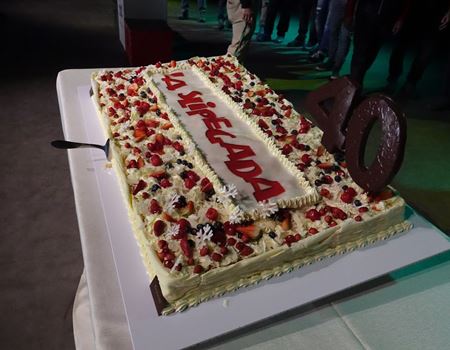 La torta della 40esima edizione della Slipegada