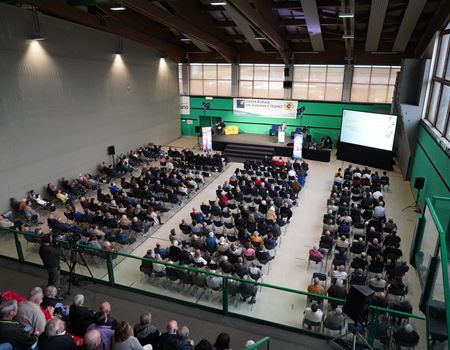 Un momento dell'incontro con i soci