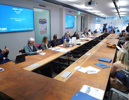 Panoramica durante la conferenza stampa