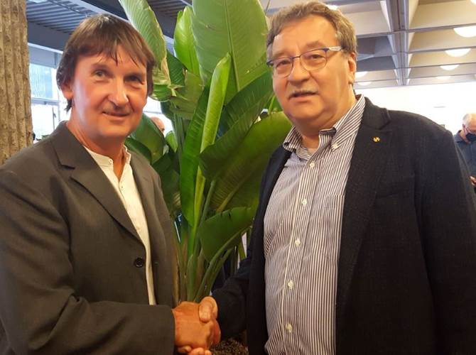 Da sinistra Guido Leonardelli e Renzo Cescato