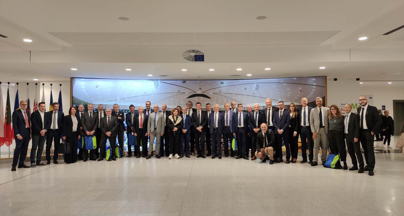 La delegazione presente a Bruxelles