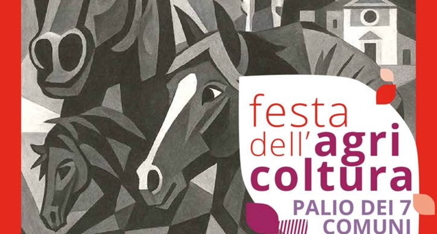 La locandina della Festa dell'Agricoltura/Palio 7 Comuni