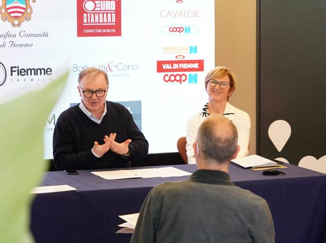 Da sinistra Mauro Gilmozzi e Paola Dal Sasso